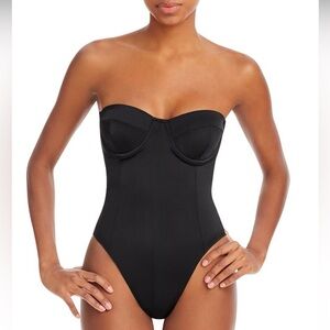 Verandah swim black one piece